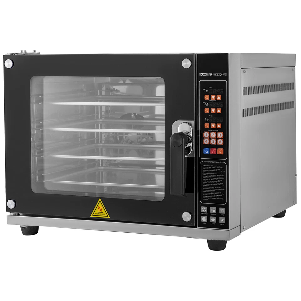 VEVOR 60 L Mini Four Électrique Mini-Four Avec Chaleur Tournante Four À Pizza - Photo 4/4