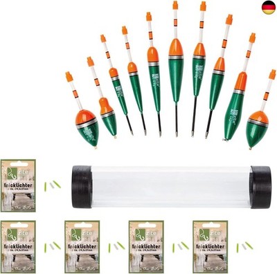 Zite Fishing Angelposen-Set & Knicklicht-Set - 10 Knicklicht-Posen mit
