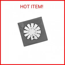 QWORK Bevel Gauge, Stainless Steel Axe Angle Gauge Round Shape Knife Angle Finde