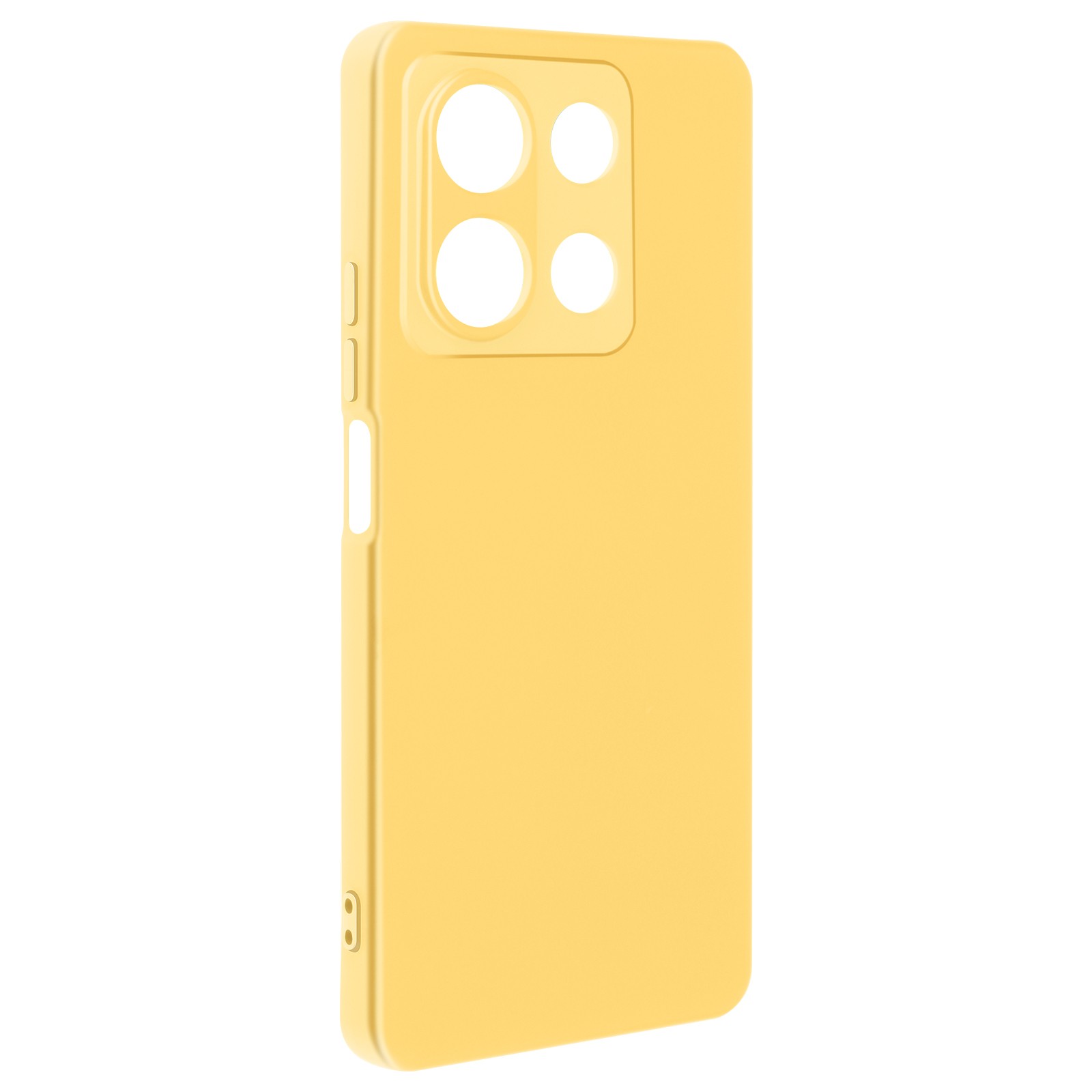 Coque Xiaomi Redmi Note 13 5G anti-glisse mate pour éviter les chutes avec dragonne jaune