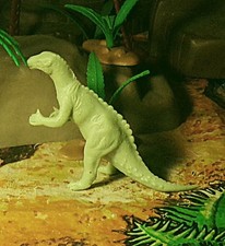 Marx 1971 Iguanodon Dinosaur Waxy Light Green