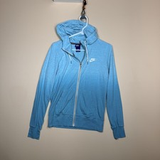 Nike Blue Tag Full Zip Hoodie Hoody Jacket Blue Women's Size Medium M