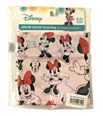 Disney Baby BumKins Minnie Mouse Snack Bag Reusable Waterproof Machine Washable