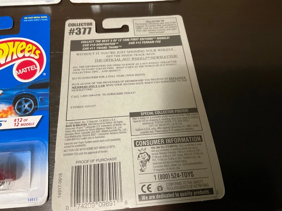 hot wheels 1996 first editions lot of 10 Ferrari F50 ESTATE FIND LOOK - Image 2 of 4