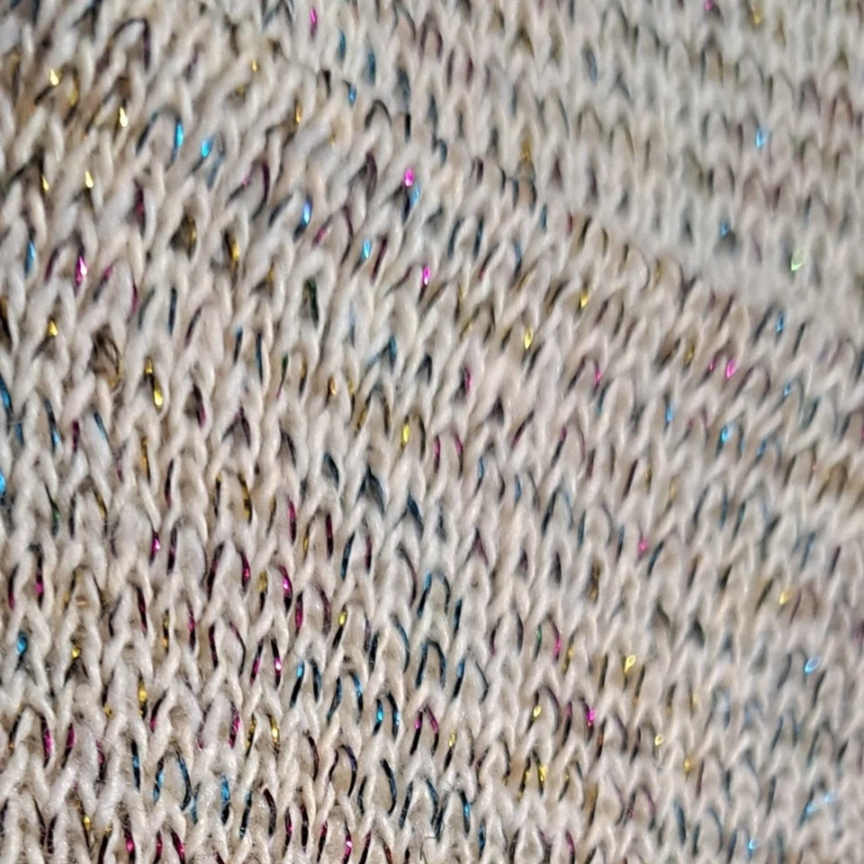 3 sombreros gorro tobogán tejido de invierno color liso con hilos brillantes arco iris OSFM Foto 4 de 4