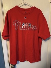 Phillies shirt jersey XL Philadelphia Phillies Phillie Phanatic T-shirt Majestic