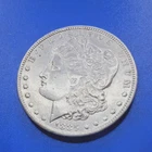 1885 O uncirculated Morgan silver dollar