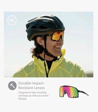 Knockaround Campeones Sunglasses Rainbow on Black Mirror Lens Unisex Sport Shade