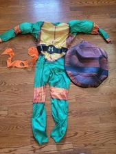 TMNT Teenage Turtles Mutant Mayhem Mikey Halloween Costume Kids Medium 8-10