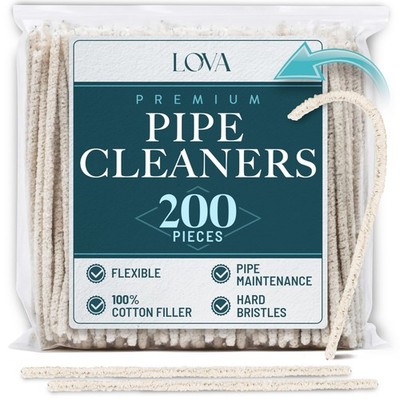 HeavyDuty Pipe Cleaners 6 Inch Steel Wire 200 Count for Pipe Cleaning