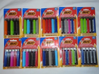 Set of 50 Bic Classic Lighters Disposable Full Size Multi-Color Lighters