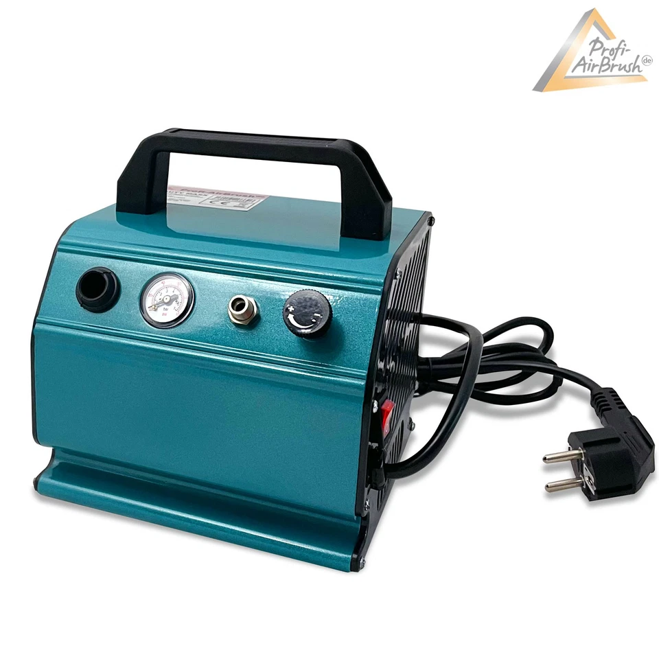 AIRBRUSH KOMPRESSOR KOMPLETT SET AIRBRUSHKOMPRESSOR PROFI PISTOLE SCHLAUCH - Bild 2 von 4