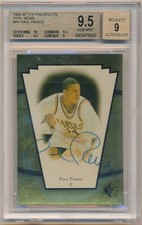 PAUL PIERCE 1998 SP TOP PROSPECTS VITAL SIGNS AUTOGRAPH RC AUTO BGS 9.5 GEM MINT