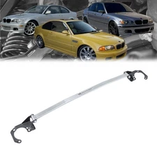 Megan Front Upper Polish Race Spec Strut Bar For 99-06 BMW E46 3-Series