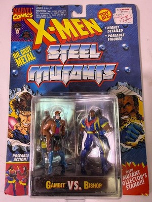 Toy Biz X-Men Steel Mutants Gambit VS. Bishop Die Cast Action Figure 2-Pack