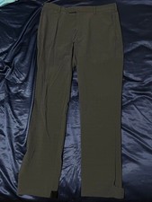 USED PRADA DARK GRAY SLACKS WITH SIDE VENTS EXCELLENT