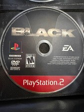 BLACK PlayStation 2 PS2 Video Game First Person Shooter FPS NTSC