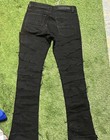 Men's Black Distressed Ripped Denim Jeans Solid 5-Pocket Design — photo 1