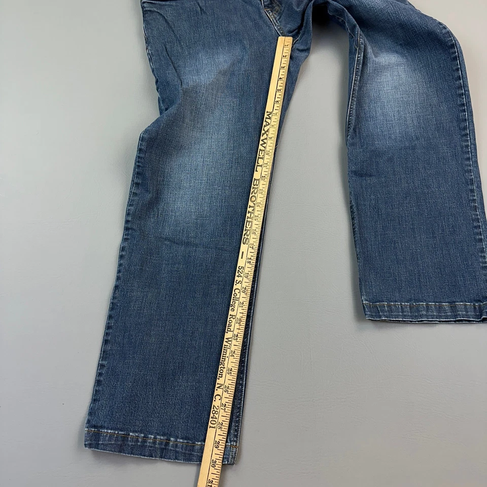 Prana Jeans Mens 34x30 Dark Wash Denim Axiom Mid Rise Straight Stretch Casual - Image 2 of 4