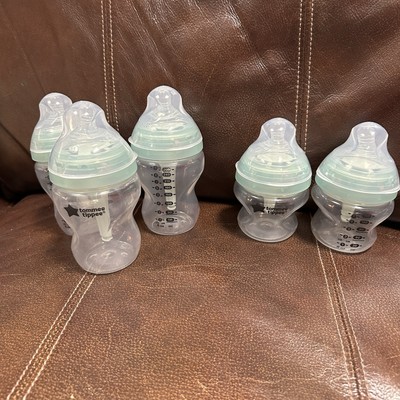 Tommee Tippee Advanced Anti-Colic Baby Bottle Set Of 5 3-9oz & 2-5oz NEW W/O Box