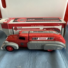 ERTL COIN BANK 1939 DODGE AIRFLOW TANKER COASTAL MART GASOLINE, 4TH IN THE SERIE