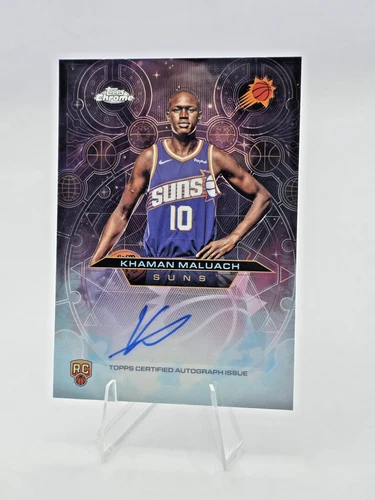 Khaman Maluach 2025-26 Topps Chrome - RC Auto Chromographs #CHR-KM Phoenix Suns