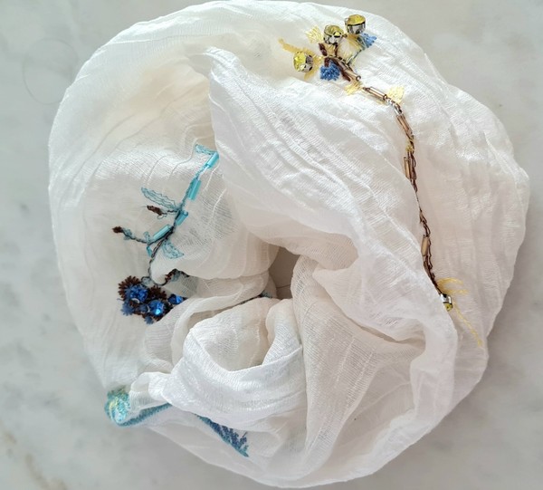 Coletero (Scrunchie) De TENSEL Con Pedrería