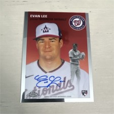 Topps 2023 Chrome Platinum Anniversary Evan Lee Auto RC #CPA-EL Nationals