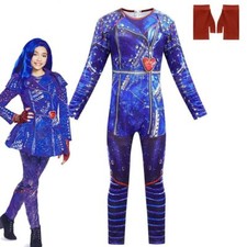 Descendants Costume Mal Evie Kids Halloween Cosplay Jumpsuits Gloves Wig Outfits