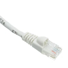 Snagless 1 Foot Cat5e White Network Ethernet Patch Cable