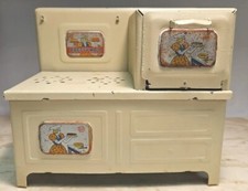 VINTAGE Mid Century 1940-50's Toy Doll Stove MARX PRETTY MAID Metal Cake