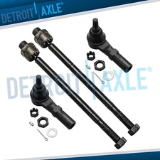 4pc Front Inner and Outer Tie Rod End Set for 02-05 Dodge Ram 1500