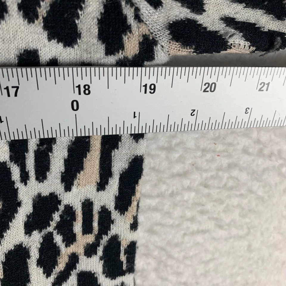 Cárdigan 10 Crosby Derek Lam para mujer cremallera completa mezcla de cachemir estampado de leopardo talla S Foto 3 de 4