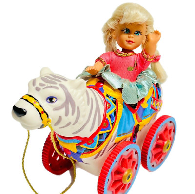 Vintage 1998 Kid Kore Carousel Tiger Figurine American Greetings Kid Kore Doll