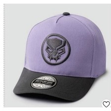 Youth Marvel BlackPanther Adjustable Baseball Cap by Berkshire Light Purple/Gray