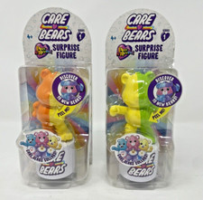 2 New in Package CARE BEARS Peel Reveal Surprise Mystery Bear Figurine Series 1
