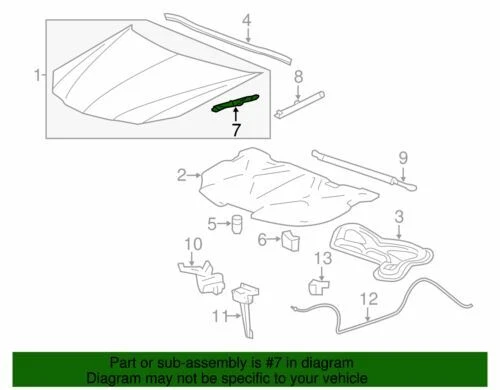 Buick Chevrolet Oldsmobile Pontiac genuino GM 1997-2008 capó lateral bisagra 88899265 Foto 2 de 2