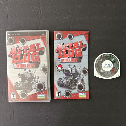 PSP Metal Gear Slug Anthology CIB komplett in Box getestet funktionstüchtig SNK Spiel
