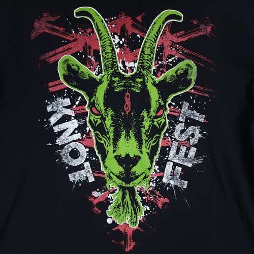 Slipknot Shirt Mens 2XL XXL Black Dual Graphic Band Tee Knotfest Tour Metal 2022