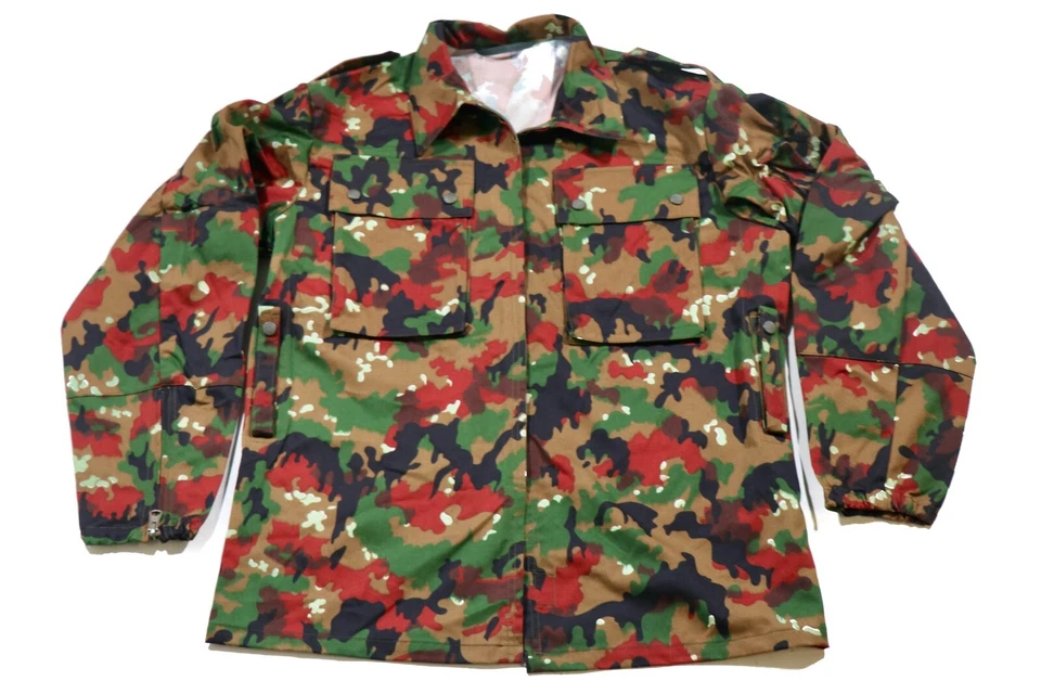 Ejército Suizo M83 Alpenflage Chaqueta de Campo Militar Camuflaje Uniforme M70 TAZ Foto 4 de 4