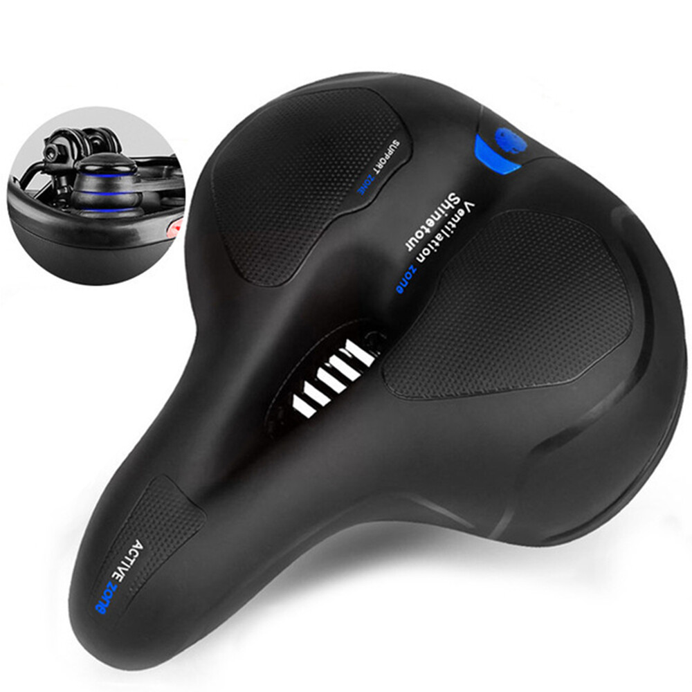 Comfort Wide Big Bum Soft Gel Bike Seat Sporty Air Cushion Pad Bicycle