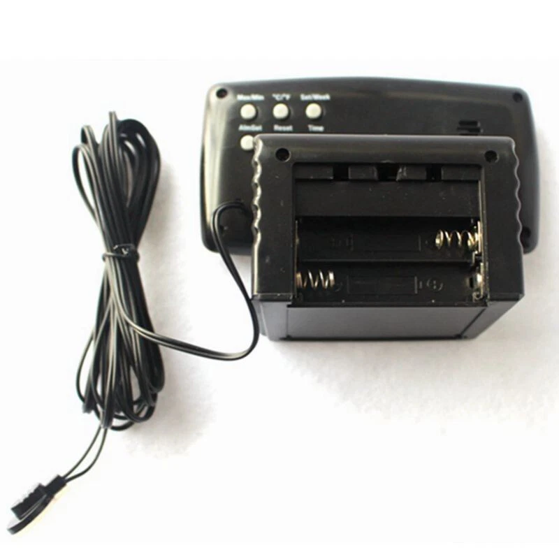 Multi-function Car Dual Digital Thermometer Temperature Time Display Clock - Image 4 of 4