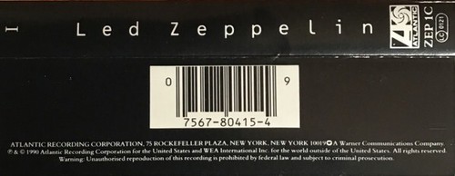 Led Zeppelin – Remasters, 2 Tapes audiocassette, Europe Version - Picture 8 of 8