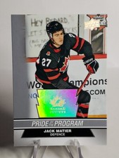 2023-24 Team Canada Juniors Pride of the Program Jack Matier