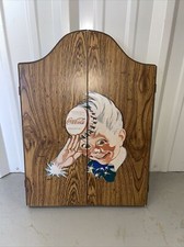 Coca Cola Collectible Vintage Wooden Dart Board Cabinet