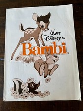 Bambi Press book for Walt Disney's vintage movie Brochure thumper flower