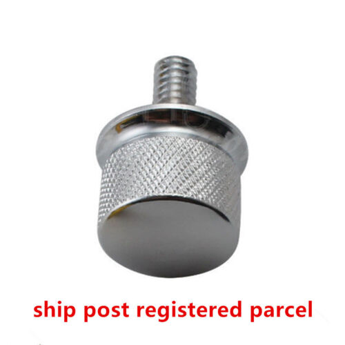 Chrome Billet Aluminum Knurled Seat Bolt For Harley Sportster Dyna Touring 96-15 - Picture 2 of 6