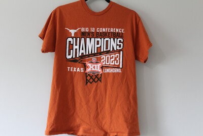 Texas Longhorns Shirt Adult Medium 2023 Big 12 Mens Basketball