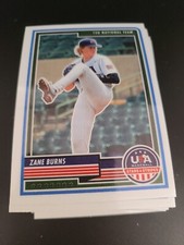 Lot of 50- Panini 2023 USA Baseball Stars & Stripes ZANE BURNS 50 Cards #23