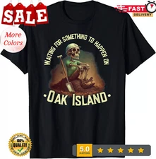 2025/Oak Island Treasure Hunting Skeleton Oak Island Mystery Gift Unisex T-Shirt
